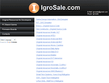 Tablet Screenshot of igrosale.com